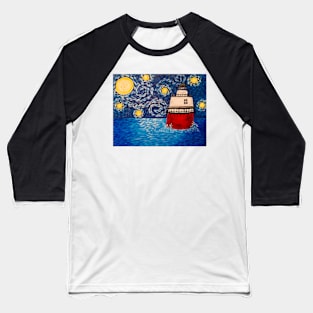 Starry Night at the Bug Light Baseball T-Shirt